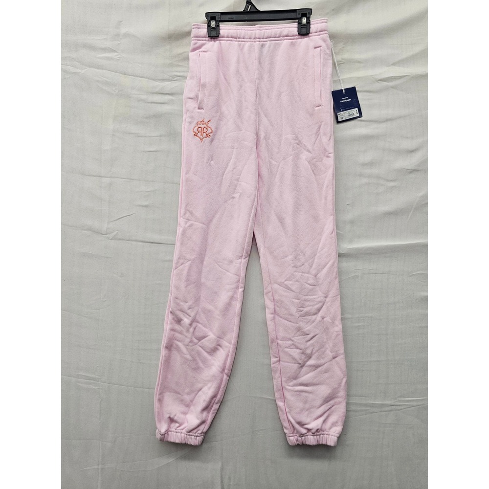 Roller Rabbit Womens Fleece Jogger Sweatpants Pink Cotton Casual Size XXS